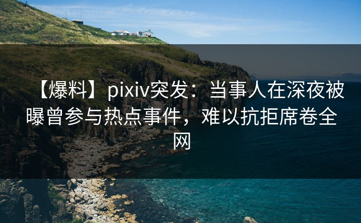 【爆料】pixiv突发：当事人在深夜被曝曾参与热点事件，难以抗拒席卷全网  第1张