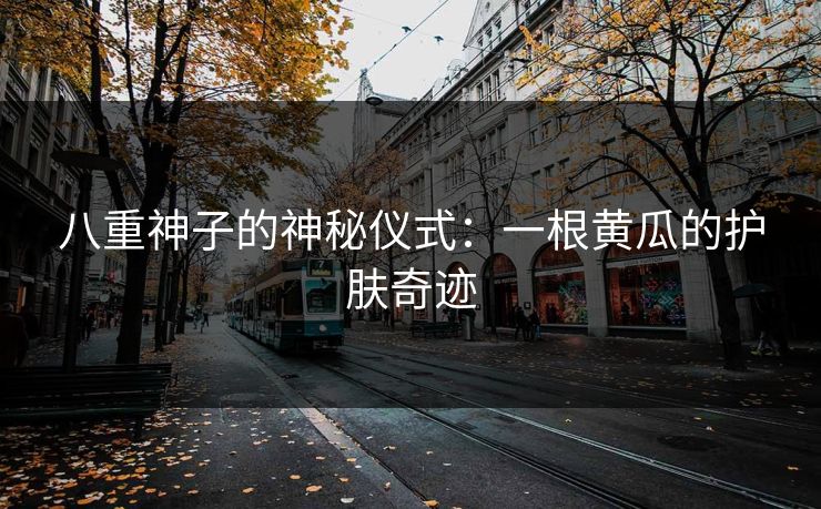 八重神子的神秘仪式：一根黄瓜的护肤奇迹