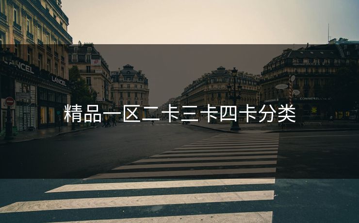 精品一区二卡三卡四卡分类